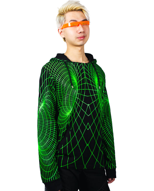 MENS WORMHOLE FUTURE HOODY.