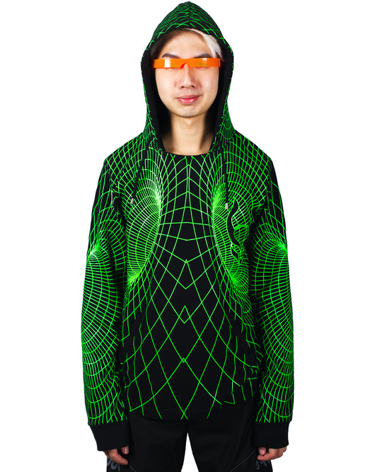 MENS WORMHOLE FUTURE HOODY.