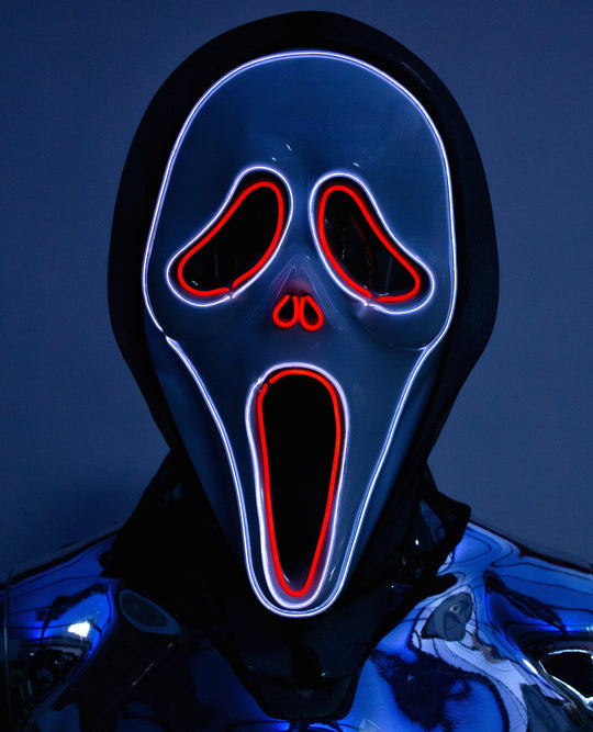 LIGHT UP GHOST MASK.