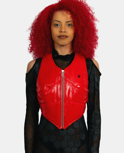 GIRLS ARMOUR WAISTCOAT.