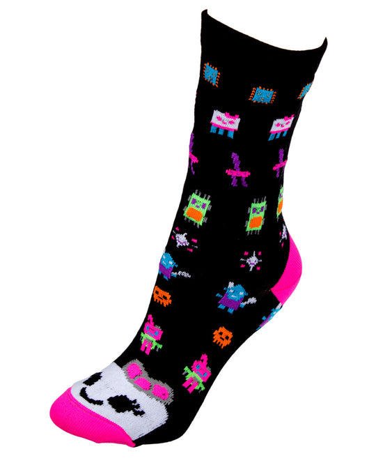 GIRLS ROBOT SOCKS SHORT.