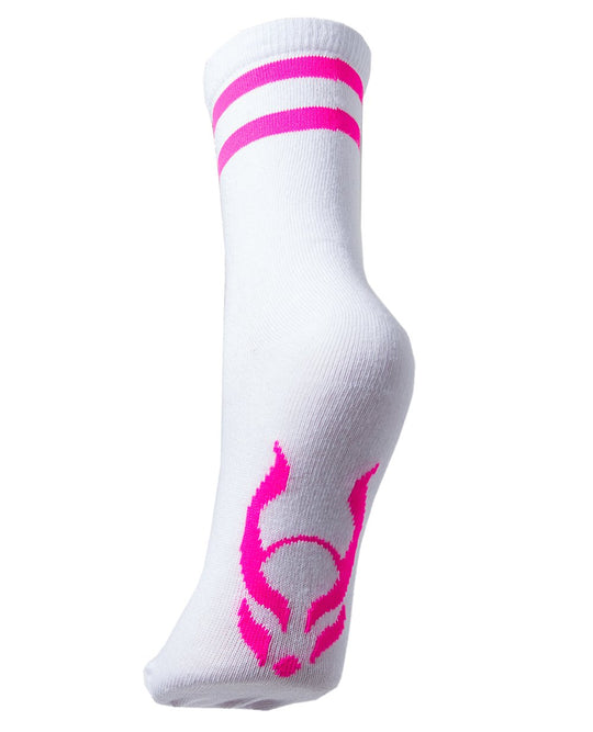 GIRLS STRIPES LOGO SOCKS SHORT.