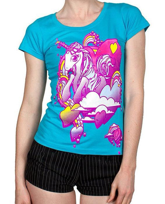 GIRLS UNICORN T-SHIRT.