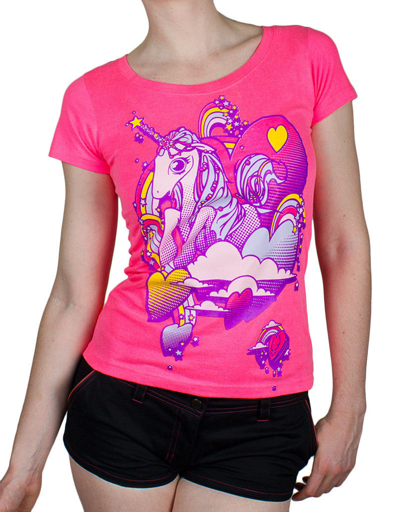 GIRLS UNICORN T-SHIRT.