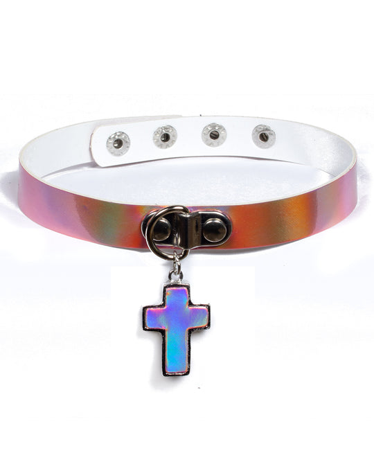 GOTH CROSS COLLAR.