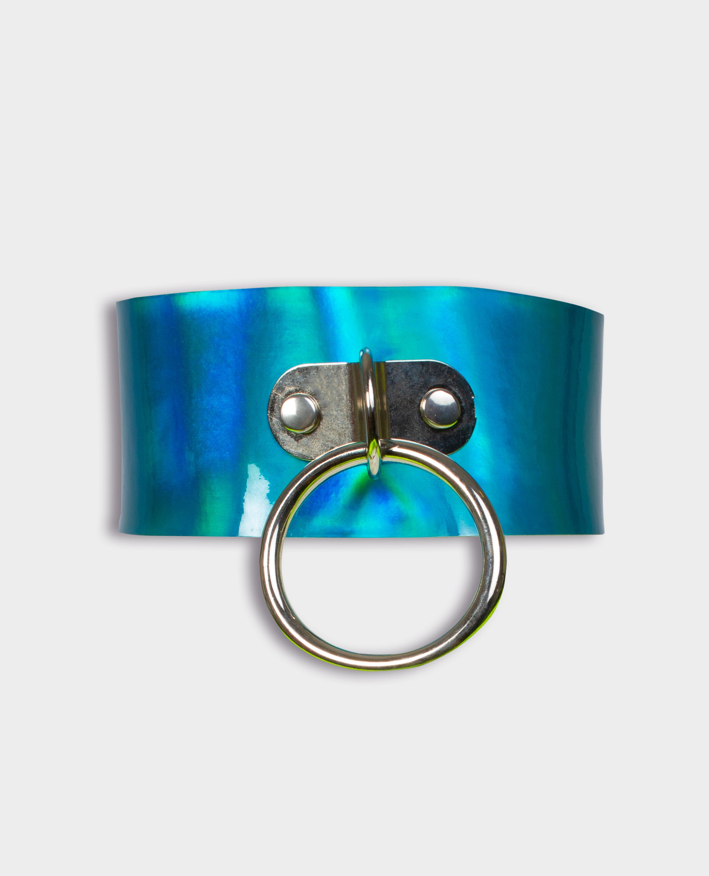 HOLOGRAPHIC RING COLLAR GOLD