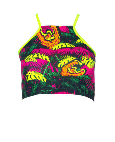 TANK CROP TOP NEON JUNGLE.