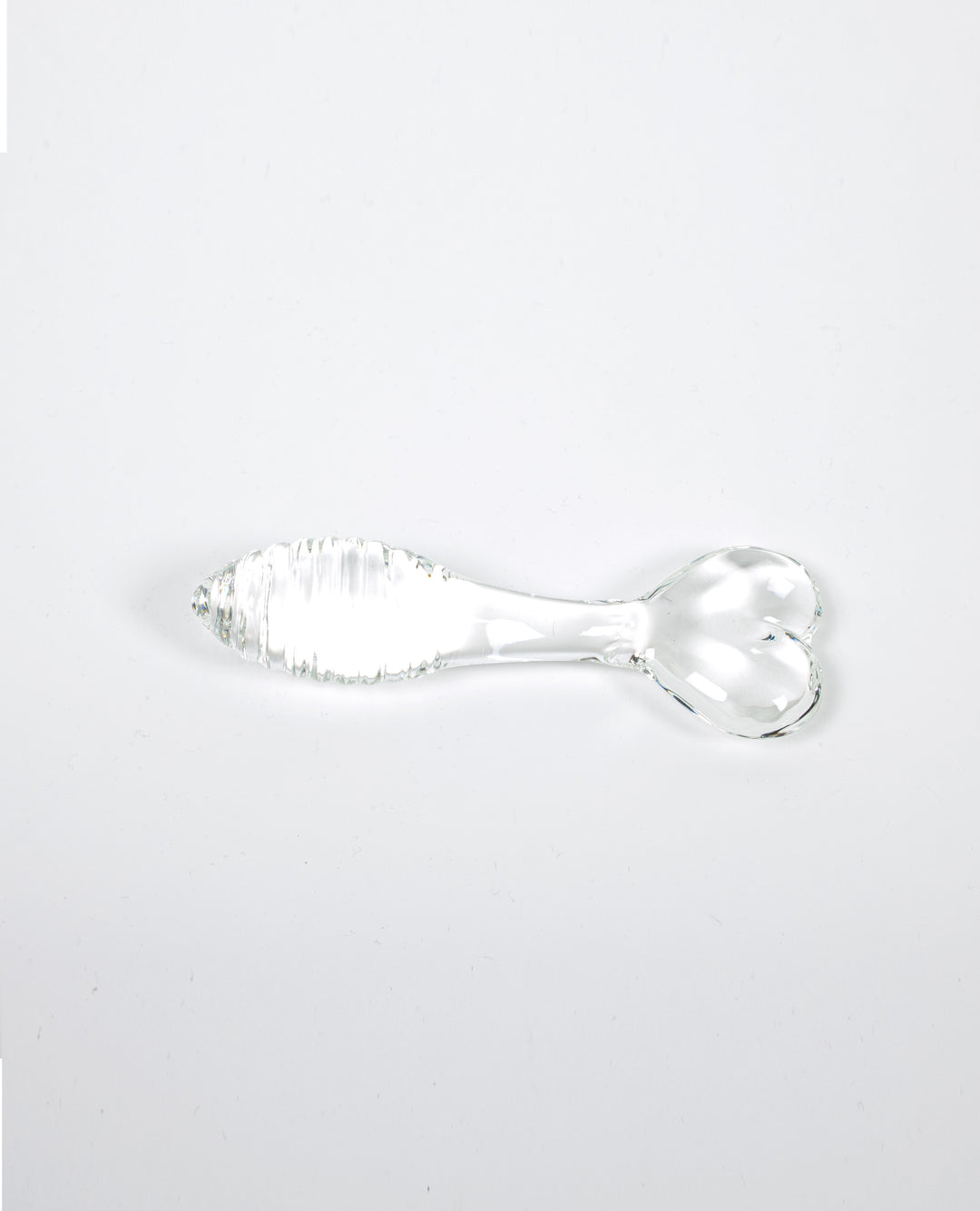 HEART GLASS ANAL DILDO.