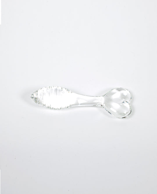 HEART GLASS ANAL DILDO.