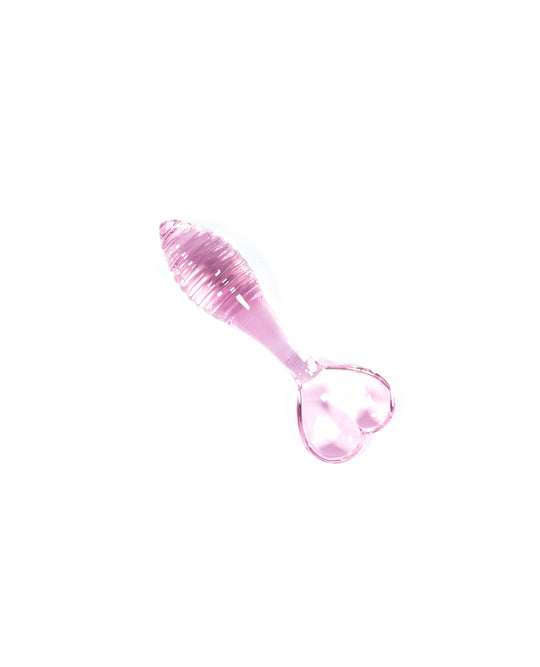 HEART GLASS ANAL DILDO.