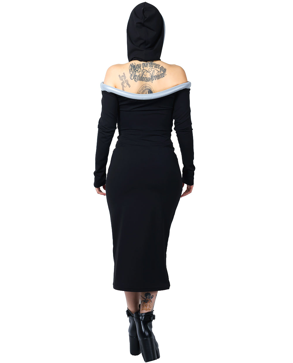 Off the shoulder hoodie dress outlet