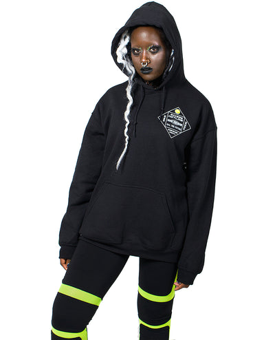 OVERSIZE RAVERS HOTLINE HOODY.