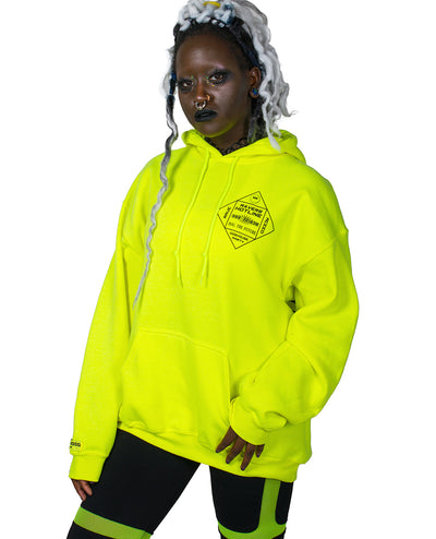OVERSIZE RAVERS HOTLINE HOODY.