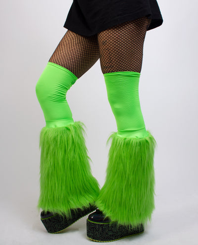 ICE LEG WARMERS FLUO GREEN