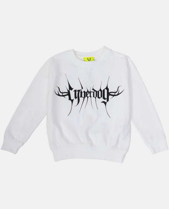 KIDS SWEAT CYBERLUX WHITE FRONT