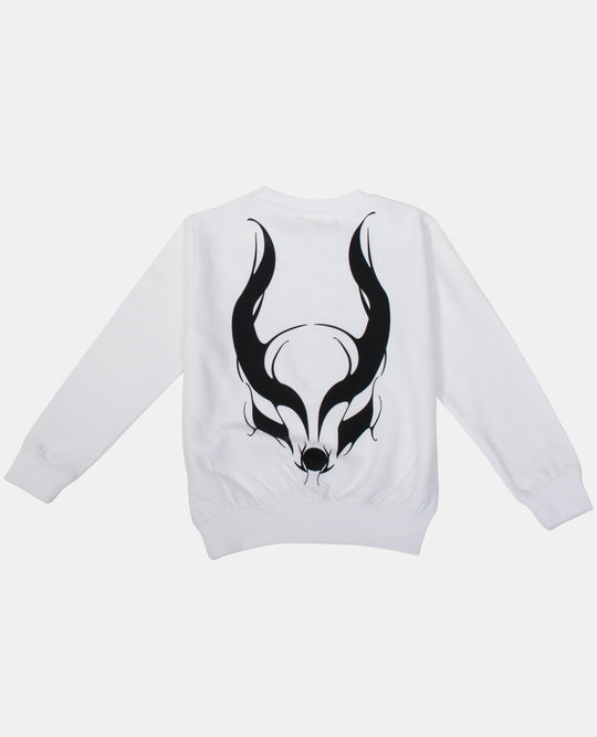 KIDS SWEAT CYBERLUX WHITE BACK