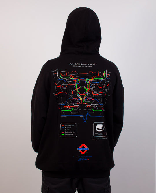 OVERSIZE PARTY MAP HOODY