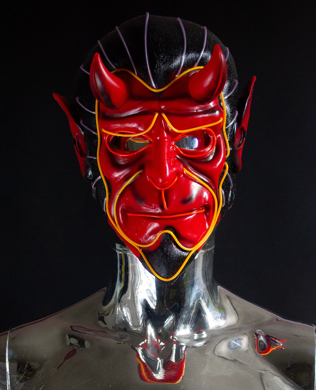 RED DEVIL LIGHT UP MASK