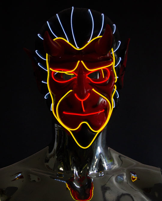 RED DEVIL LIGHT UP MASK