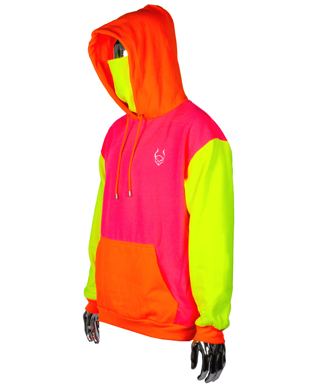 MASK HOODIE MULTI NEON LIGHT