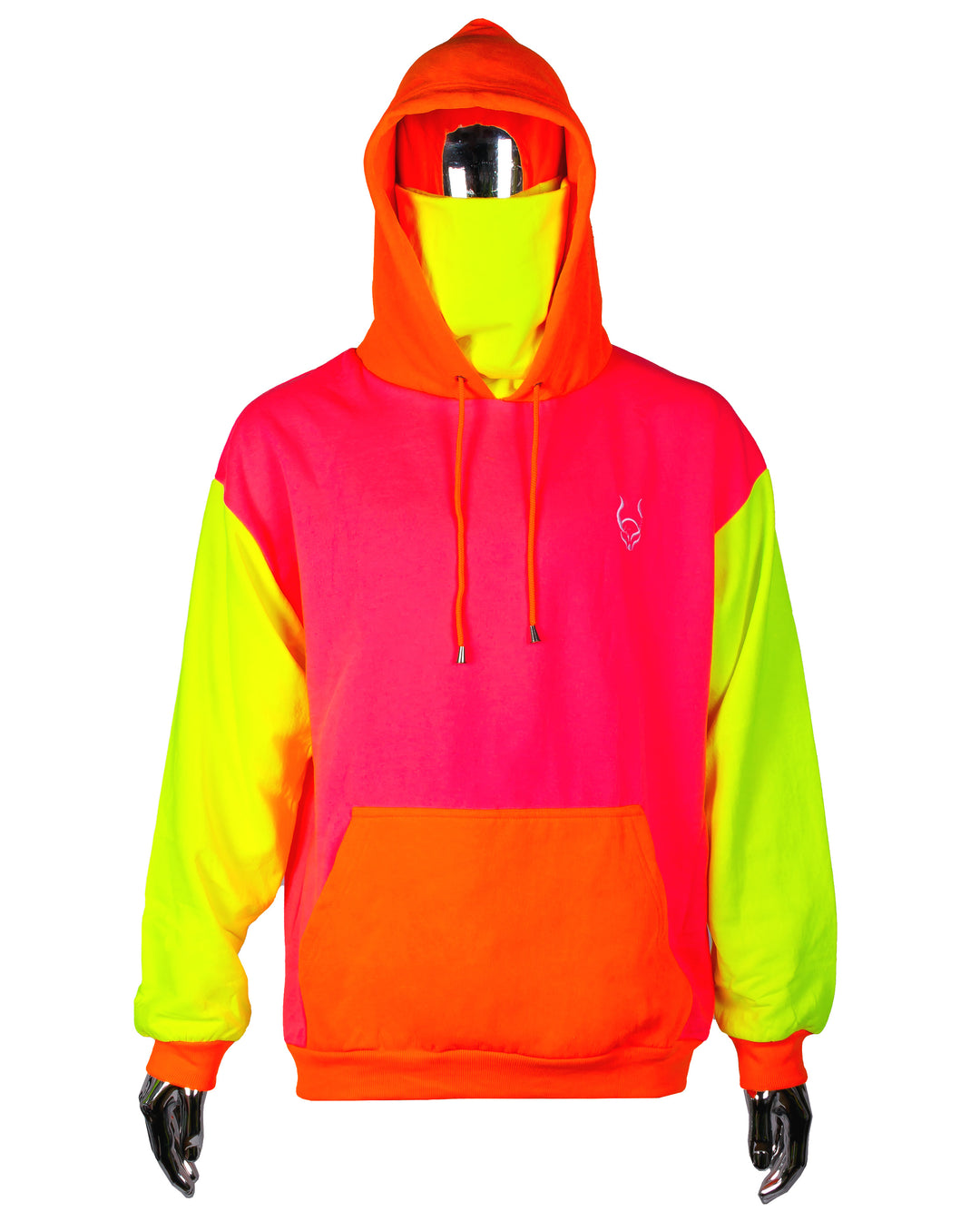 MASK HOODY MULTI NEON LIGHT