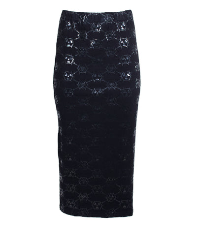 TOXIC MONOGRAM MAXI SKIRT.
