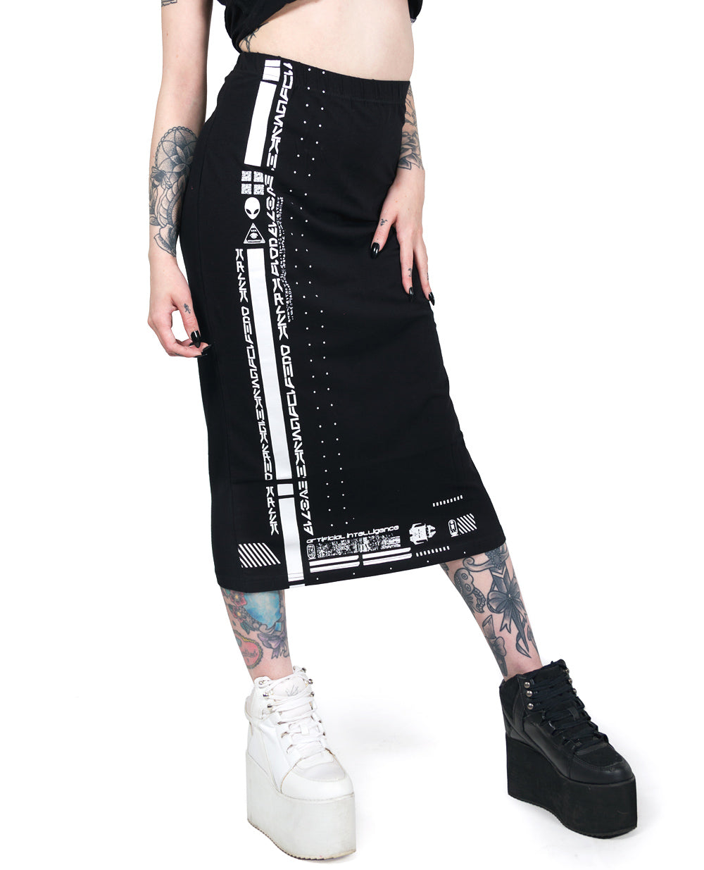 STRETCH MAXI SKIRT NEO FUTURE.