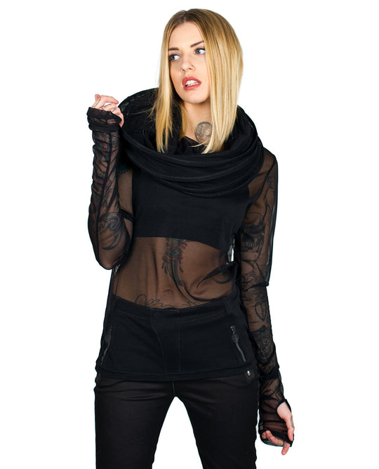MESH CAGE TUNIC.