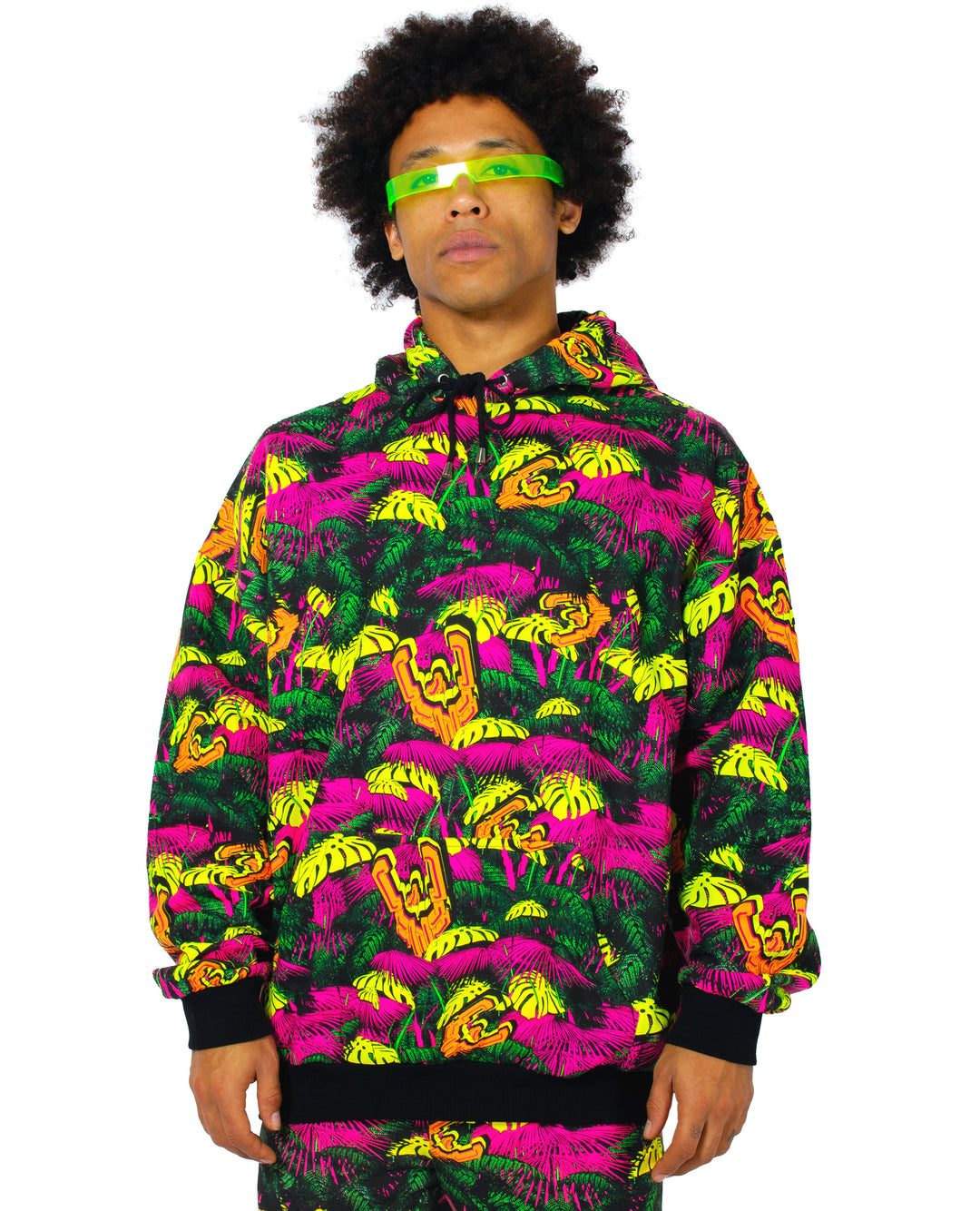 OVERSIZED HOODY NEON JUNGLE.