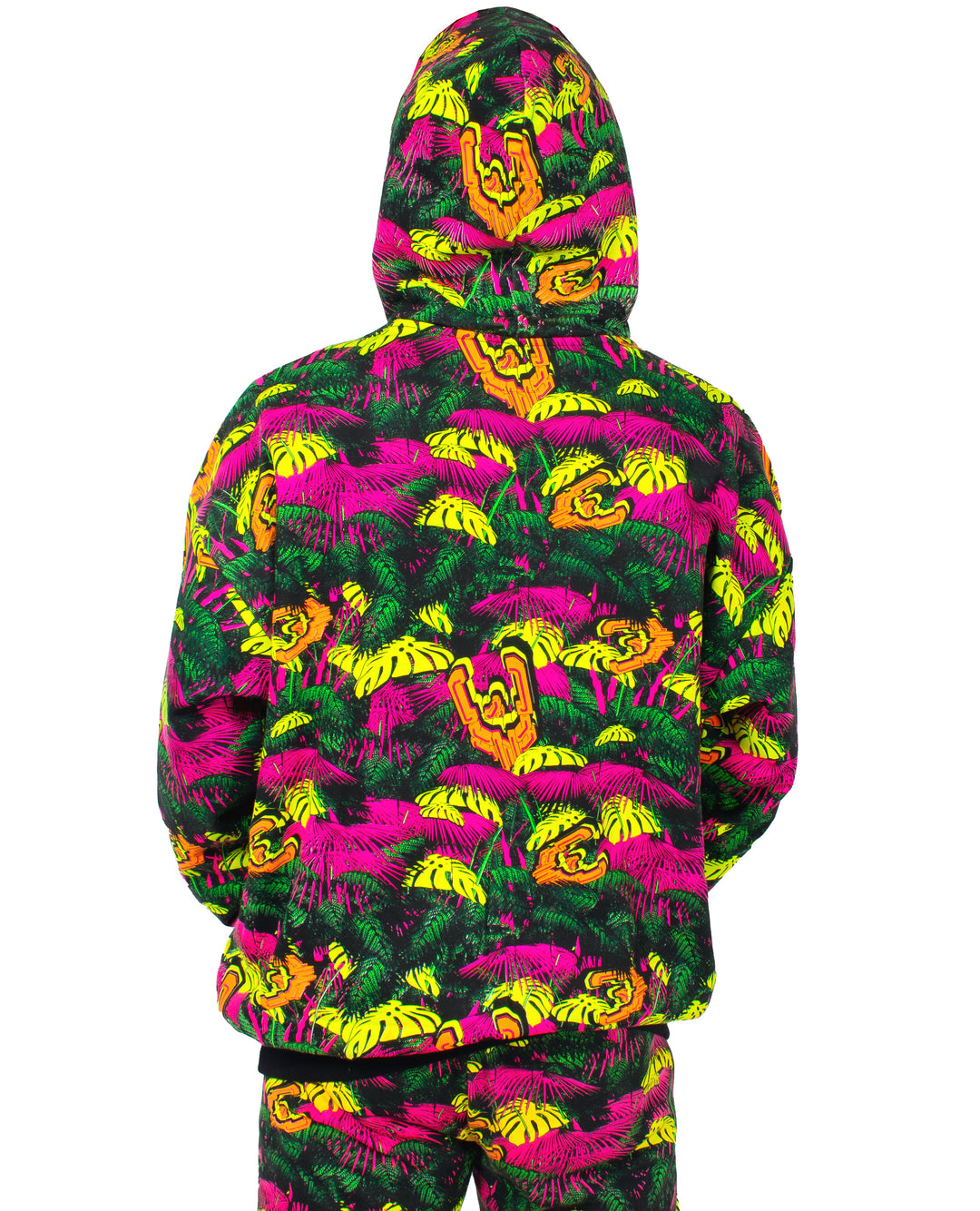 OVERSIZED HOODY NEON JUNGLE.