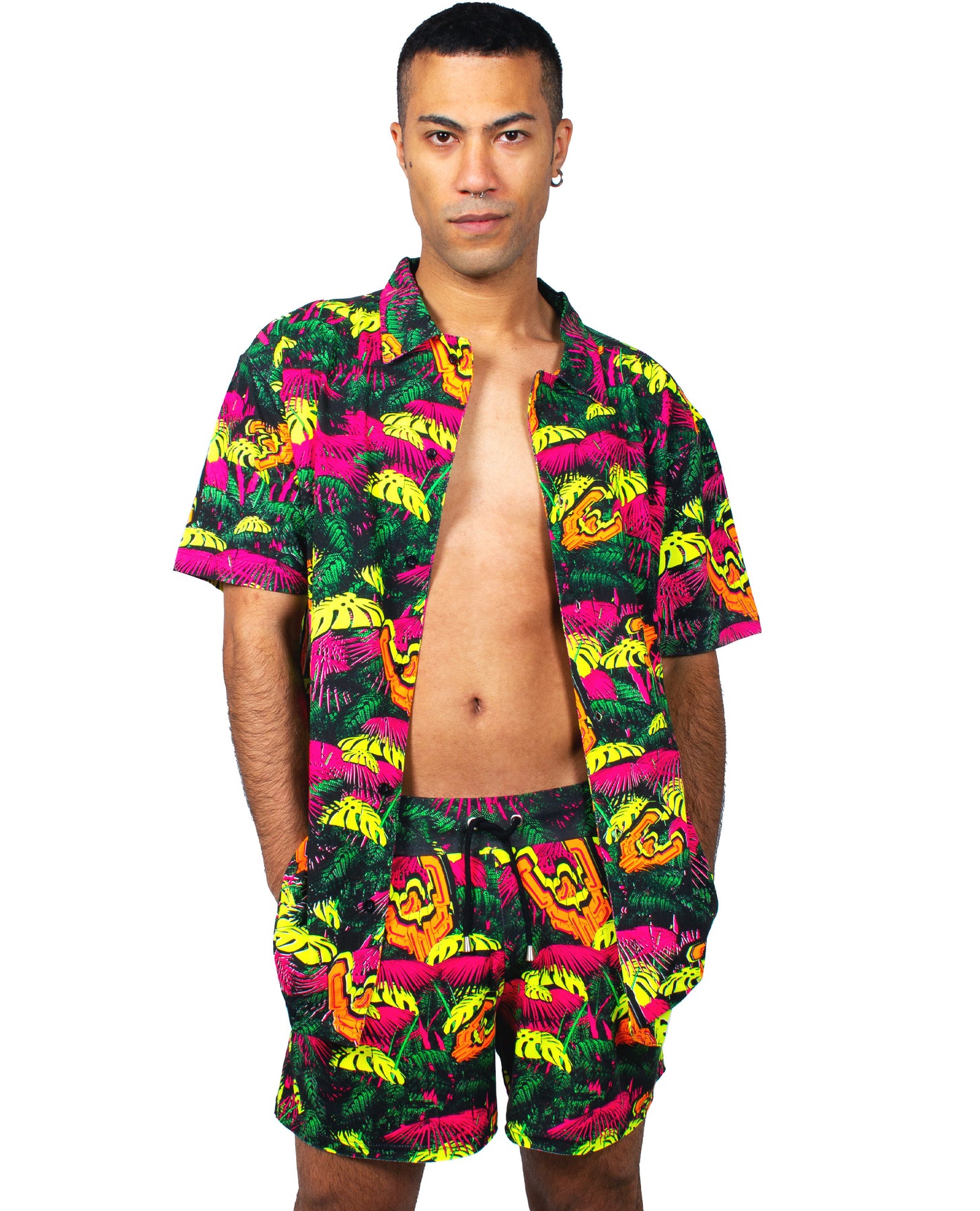 neon jungle dress Neon Jungle Costumes Shine at #IOW2025 Festival