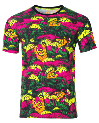 MENS NEON JUNGLE T-SHIRT.