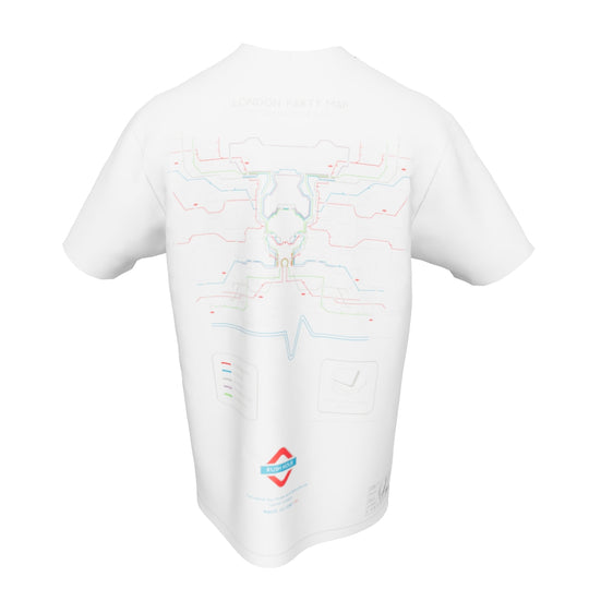 PARTY MAP T-SHIRT MENS WHITE
