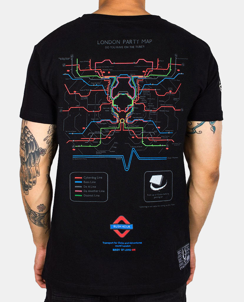 MENS NEW PARTY MAP T-SHIRT