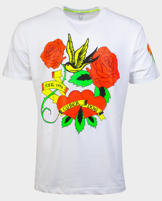 OVERSIZE TATTOO ROSE T-SHIRT