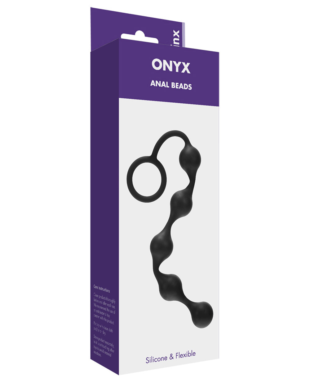ONYX SILICONE ANAL BEADS.