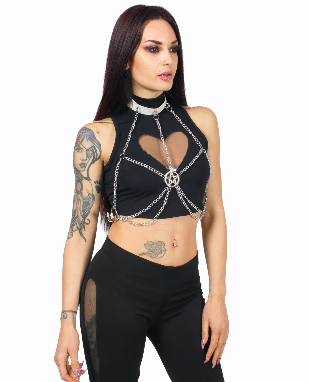 XXX PENTAGRAM CHAIN HARNESS