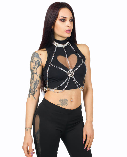 XXX PENTAGRAM CHAIN HARNESS