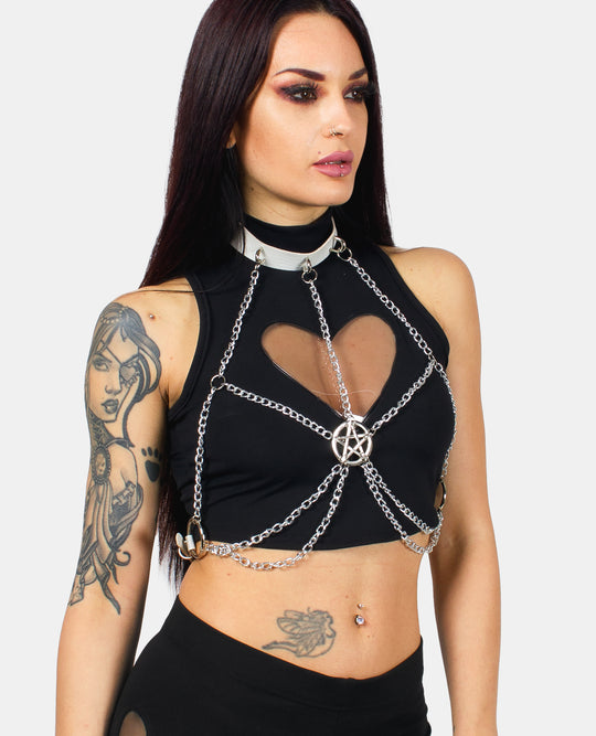 XXX PENTAGRAM CHAIN HARNESS