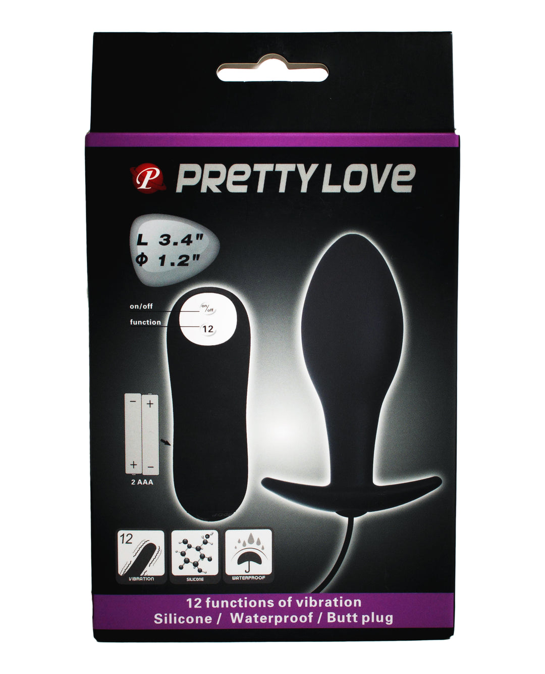 VIBRATING REMOTE ANAL PLUG.