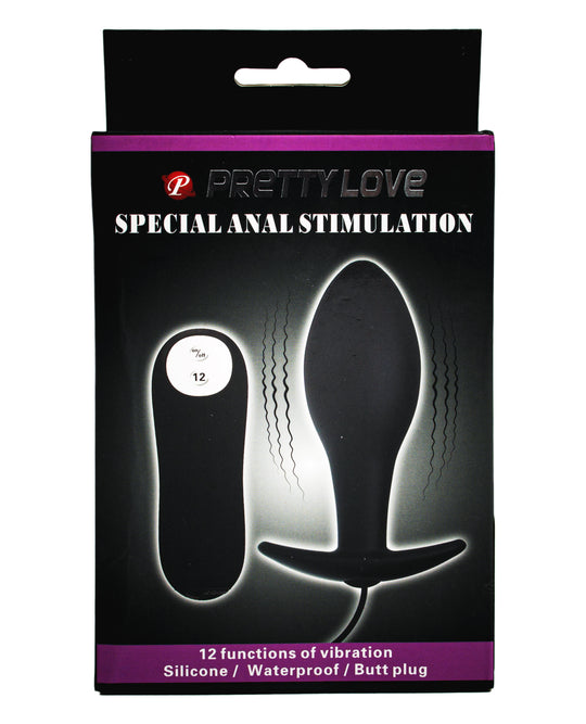 VIBRATING REMOTE ANAL PLUG.
