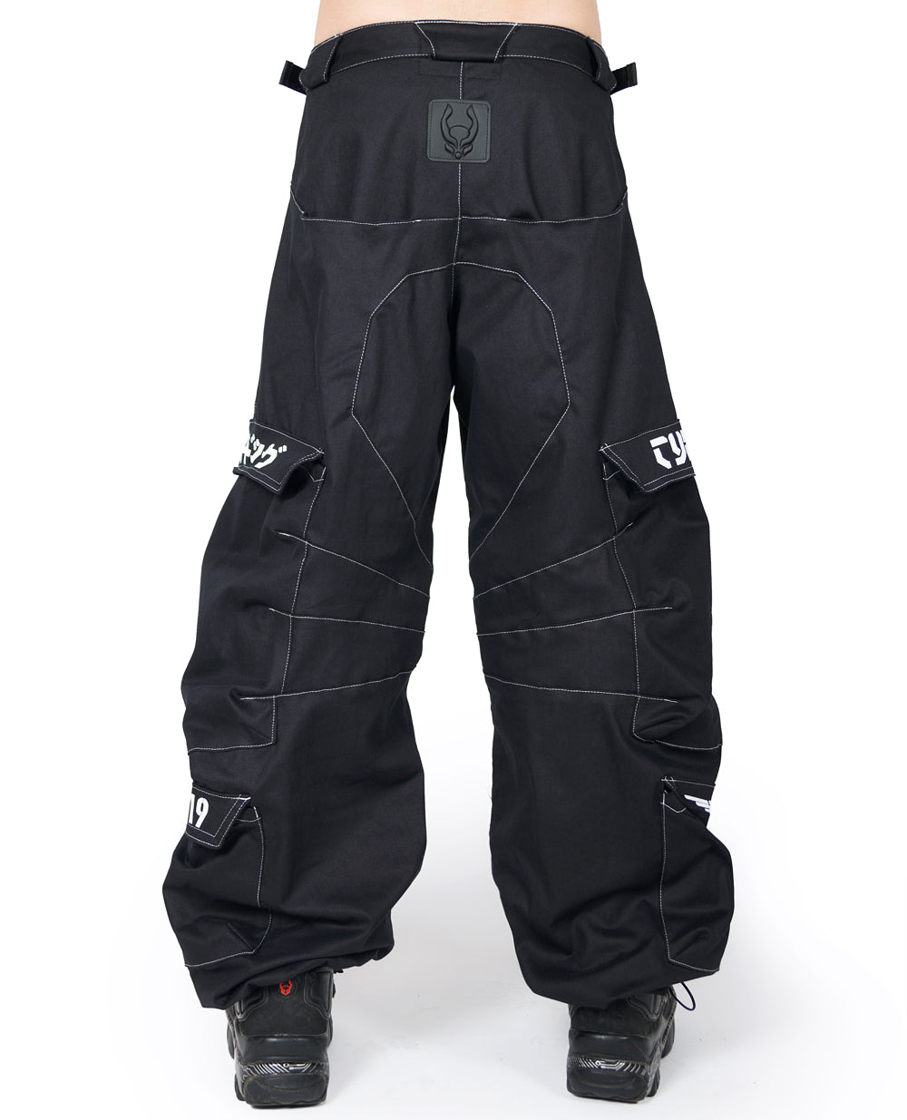 Men Cargo Pants Retro Straight Leg Trousers Work Hip Hop Loose