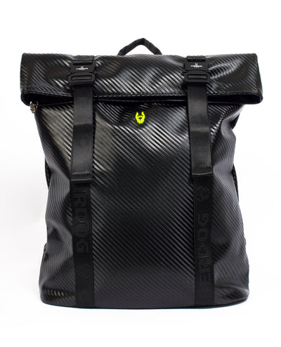 RIDER BACKPACK SMALL BLACK CARBON FRONT