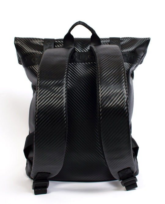 RIDER BACKPACK SMALL BLACK CARBON BACK