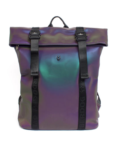 RIDER BACKPACK SMALL RAINBOW REFLECTIVE FRONT
