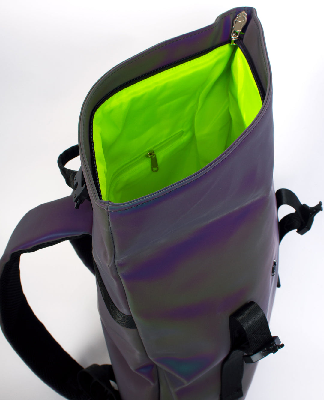 RIDER BACKPACK SMALL RAINBOW REFLECTIVE INSIDE