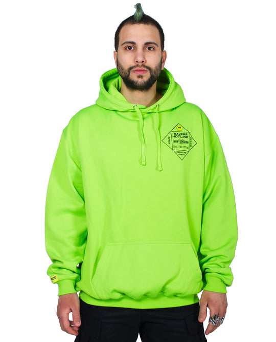 OVERSIZE RAVERS HOTLINE HOODY.