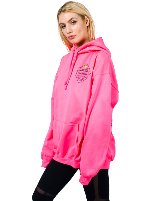 OVERSIZE RAVERS HOTLINE HOODY.