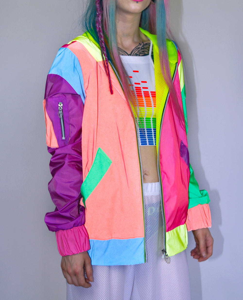 REFLECTIVE CLUB BOMBER JACKET.