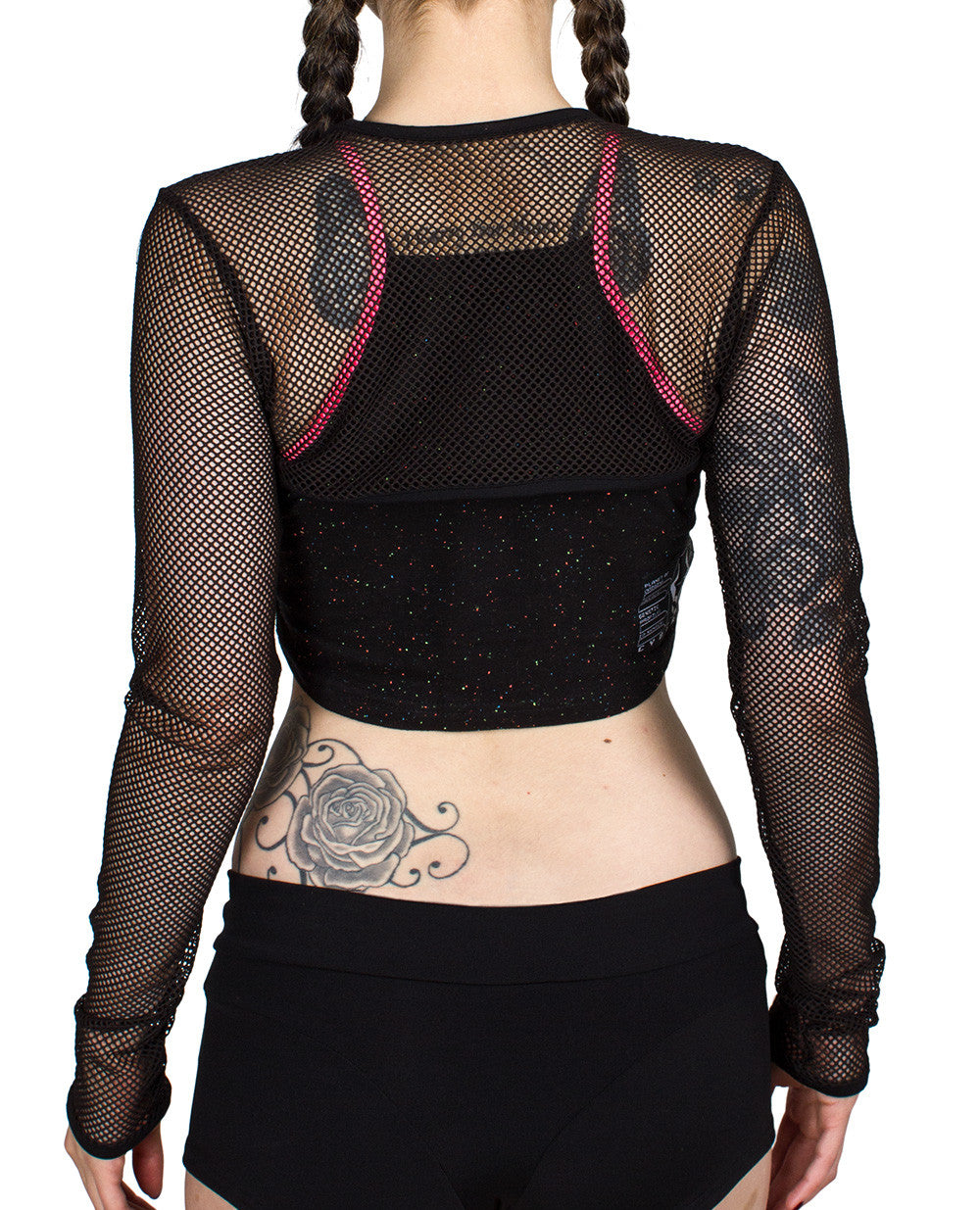 ROCKER MESH SHRUG.